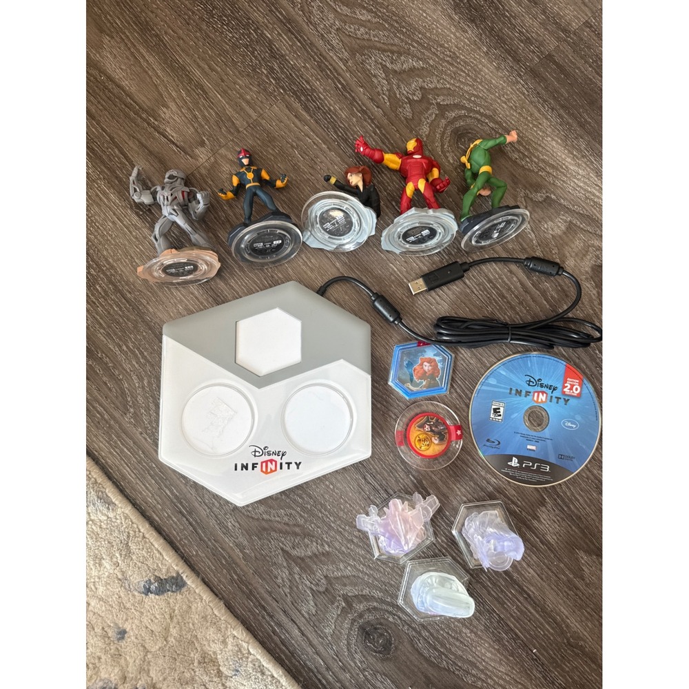 Disney Infinity 2.0 Marvel Super Heroes PS3 Starter Pack Figures
Disc Bundle